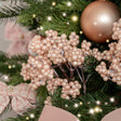 Set of 2 Pink Mulberry Pick Decorations - 23cm