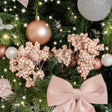 Set of 2 Pink Mulberry Pick Decorations - 23cm