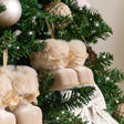 Set of 3 Blush Pink &amp; Gold Fur Winter Boots Baubles
