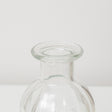 Set Of 3 Clear Glass Vases