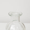 Set Of 3 Clear Glass Vases