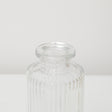 Set Of 3 Clear Glass Vases