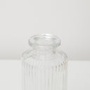 Set Of 3 Clear Glass Vases
