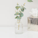 Set Of 3 Clear Glass Vases