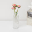 Set Of 3 Clear Glass Vases