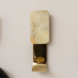 Set of 3 Marble &amp; Gold Wall Hooks