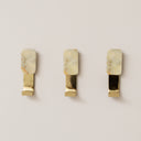 Set of 3 Marble &amp; Gold Wall Hooks