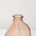 Set Of 3 Neutral Coloured Glass Vases