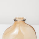 Set Of 3 Neutral Coloured Glass Vases