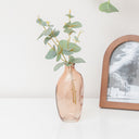 Set Of 3 Neutral Coloured Glass Vases