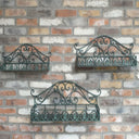Set of 3 Rustic Garden Style Wall Shelves