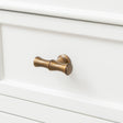 Set of 4 Antique Brass Bamboo Style T Shape Drawer Knobs