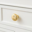 Set of 4 Extra Large Gold Swirl Drawer Knobs