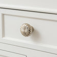 Set of 4 Extra Large Silver Vintage Swirl Drawer Knobs - 5cm