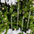 Set Of 4 Large Clear Acrylic Icicles - 29cm