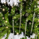 Set Of 4 Large Clear Acrylic Icicles - 29cm