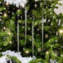 Set Of 4 Large Clear Acrylic Icicles - 29cm
