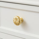 Set of 4 Large Gold Swirl Drawer Knobs
