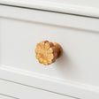 Set of 4 Large Round Rustic Wooden Swirl Drawer Knobs