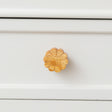 Set of 4 Large Round Rustic Wooden Swirl Drawer Knobs