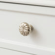 Set of 4 Large Silver Swirl Drawer Knobs
