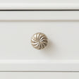 Set of 4 Large Silver Swirl Drawer Knobs