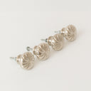 Set of 4 Large Silver Swirl Drawer Knobs