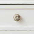 Set of 4 Large Silver Vintage Swirl Drawer Knobs - 4cm