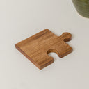 Set of 4 Mango Wood Jigsaw Shaped Coasters