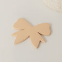 Set of 4 Pink Wooden Bow Shaped Coasters