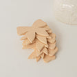 Set of 4 Pink Wooden Bow Shaped Coasters