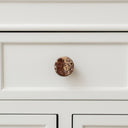 Set of 4 Round Marble Drawer Knobs