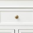 Set of 4 Shiny Gold Round Stepped Drawer Knobs