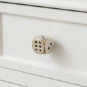 Set of 4 Silver Dice Drawer Knobs