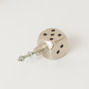 Set of 4 Silver Dice Drawer Knobs