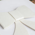 Set of 4 White Felt Bow Shaped Christmas Cutlery Holders