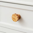 Set of 4 Wooden Flower Drawer Knobs