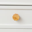Set of 4 Wooden Flower Drawer Knobs