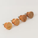 Set of 4 Wooden Flower Drawer Knobs