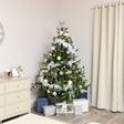 Set of 8 Silver Hanging Bell Christmas Decorations - 4cm