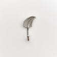 Silver Curved Leaf Wall Hook