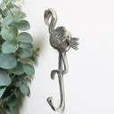 Silver Flamingo Wall Hook
