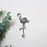 Silver Flamingo Wall Hook - 23cm