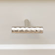 Silver Metal Hammered Drawer Bar Pull Handle