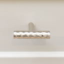 Silver Metal Hammered Drawer Bar Pull Handle
