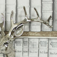 Silver Metal Stags Head