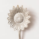 Silver Sunflower Wall Hook