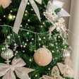 Silver Wire &amp; Pearl Christmas Garland Decoration - 117cm