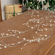 Silver Wire & Pearl Christmas Garland Decoration - 117cm