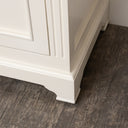 Slimline Two Door Shoe Cabinet With 3 Shelves - Daventry Ivory Range